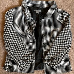 Ann Taylor Black-and-White Blazer